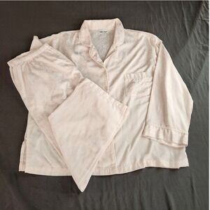 Miss Elaine Pale-Pink Pajamas Long Sleeve, Long Pants Size XL